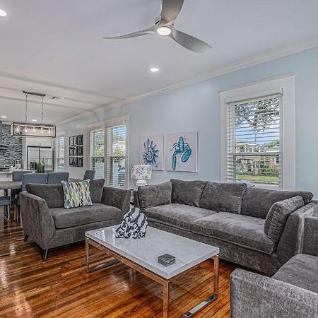 Luxury Designer Villa By The Beach Bright Beautiful Brand New Galveston Esterno foto